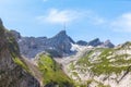 Santis and Alpstein massif Royalty Free Stock Photo