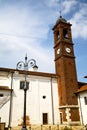 in the santo antonino old church closed street lamp