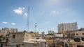 View of The Roofs of Some Poor Houses, There is Much Chaos by the Wires of Electric Poles