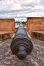 Santo Domingo, Dominican Republic. Cannon near Museum of Casas Reales.