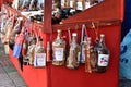 Santo Domingo, Dominican Republic. Dominican alcoholic liquor, called Mamajuana, sold as souvenirs