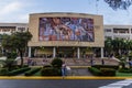 SANTO DOMINGO, DOMINICAN REPUBLIC - NOVEMBER 13, 2018: Library of the Universidad Autonoma Santo Domingo university in