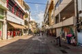 SANTO DOMINGO, DOMINICAN REPUBLIC - NOVEMBER 18, 2018: View of pedestrian El Conde street in Santo Domingo, capital of