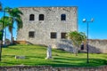 Santo Domingo, Dominican Republic. Statue of Maria De Toledo in Alcazar de Colon (Diego Columbus House). Royalty Free Stock Photo