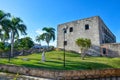 Santo Domingo, Dominican Republic. Statue of Maria De Toledo in Alcazar de Colon (Diego Columbus House). Royalty Free Stock Photo