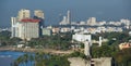 Santo Domingo waterfront, shoreline and shyline - Dominican Republic