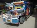 The Santo Nino image on Philippine Jeepney, Cebu city