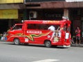 The Santo Nino image on Philippine Jeepney, Cebu city