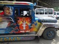 The Santo Nino image on Philippine Jeepney, Cebu city