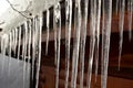 Icicles. Santo Stefano d`Aveto. Liguria. Italy Royalty Free Stock Photo