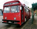 Santoft trolley bus museum, Santoft, Lincolnshire, UK. , November 2023. Public transport vehicles preserved.