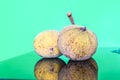 Santol-meliaceae fruit on green background Royalty Free Stock Photo