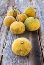 Santol on wood background. Royalty Free Stock Photo