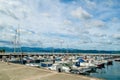 View of boats in the port of Santona, Spain Royalty Free Stock Photo
