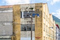 View of an old fish canning factory in the village of Santona, Spain