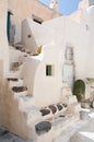 Santorini beautiful buildings Royalty Free Stock Photo