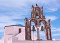 Santorini Bells, Church, Blue Dome, Sky