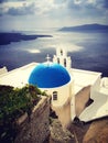 Santorini Blue Church