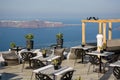 Santorini caldera view in Imerovigli village, sunny day Royalty Free Stock Photo