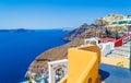 Santorini cliff top amazing architecture Caldera view Cyclades Greece