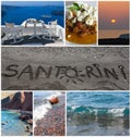 Santorini collage