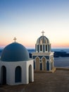 Santorini, Fira, an orthodox church Royalty Free Stock Photo