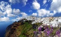 Santorini with Fira town and sea-view in Greece