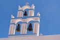 Santorini Greece classic bells and cross