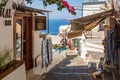 Street in Fira, a largest town in Santorini