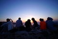 SANTORINI, GREECE, SEPTEMBER 20 2018Tourists from all over the world waiting for the sunset