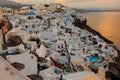 View of Fira, Santorini. Fira is the main stunning cliff-perched town on Santorini, member of the Cyclades islands, Aegean sea. Royalty Free Stock Photo