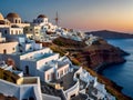 Santorini, Greece - Whitewashed houses