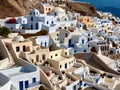 Santorini, Greece - Whitewashed houses