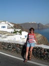 Santorini greek islands hotel traditional hou Royalty Free Stock Photo