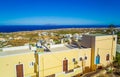 Santorini island east coast scenic view Greece