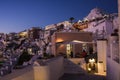 Santorini island Fira city by night Royalty Free Stock Photo