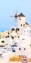 Oia windmill in Santorini island, Greece Royalty Free Stock Photo