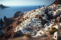 Santorini Island Greece Tilt-Shift High Detailed