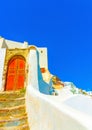 In Santorini island in Greece Royalty Free Stock Photo