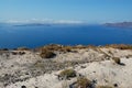 Santorini island volcano view