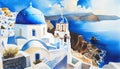 Santorini Greek church Greece Royalty Free Stock Photo