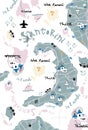 Santorini map
