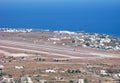 Greece, Santorini National Airport, aerial view Royalty Free Stock Photo