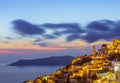 Santorini at night, long exposure