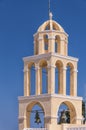 Santorini Oia Church Peach Bell Tower Royalty Free Stock Photo