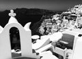 Santorini - P&B tooked in april 2016 Royalty Free Stock Photo