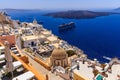 Santorini view at old port Royalty Free Stock Photo