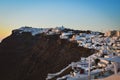 Santorini in sunset