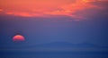 Santorini Sunset the best in the world Royalty Free Stock Photo