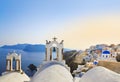 Santorini sunset (Oia) - Greece Royalty Free Stock Photo